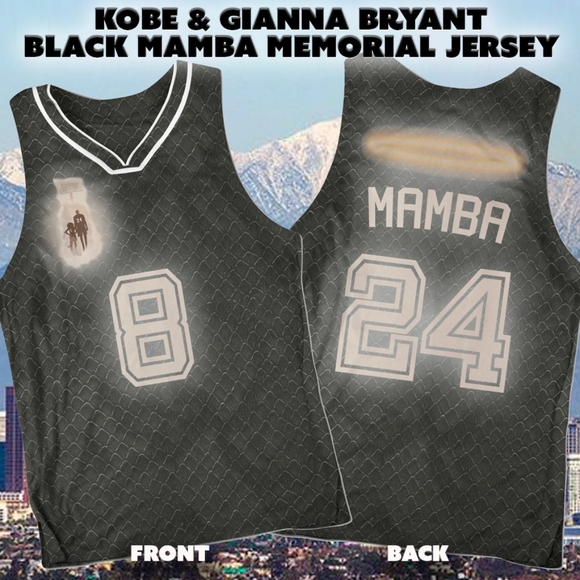 Kobe & Gianna Bryant Black Mamba Memorial Jersey Kobe & Gianna Bryant Black Mamba Memorial Jersey